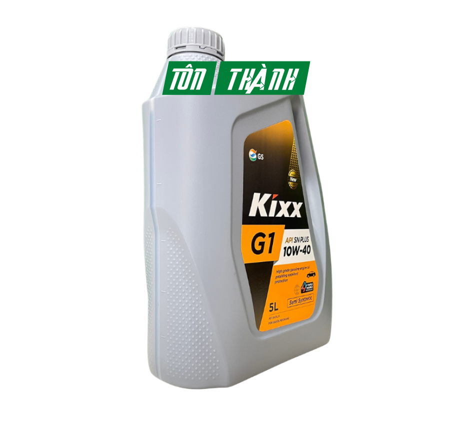 Nhớt động cơ xăng KIXX G1 SN PLUS 10w40 Semi Synthetic (5L)
