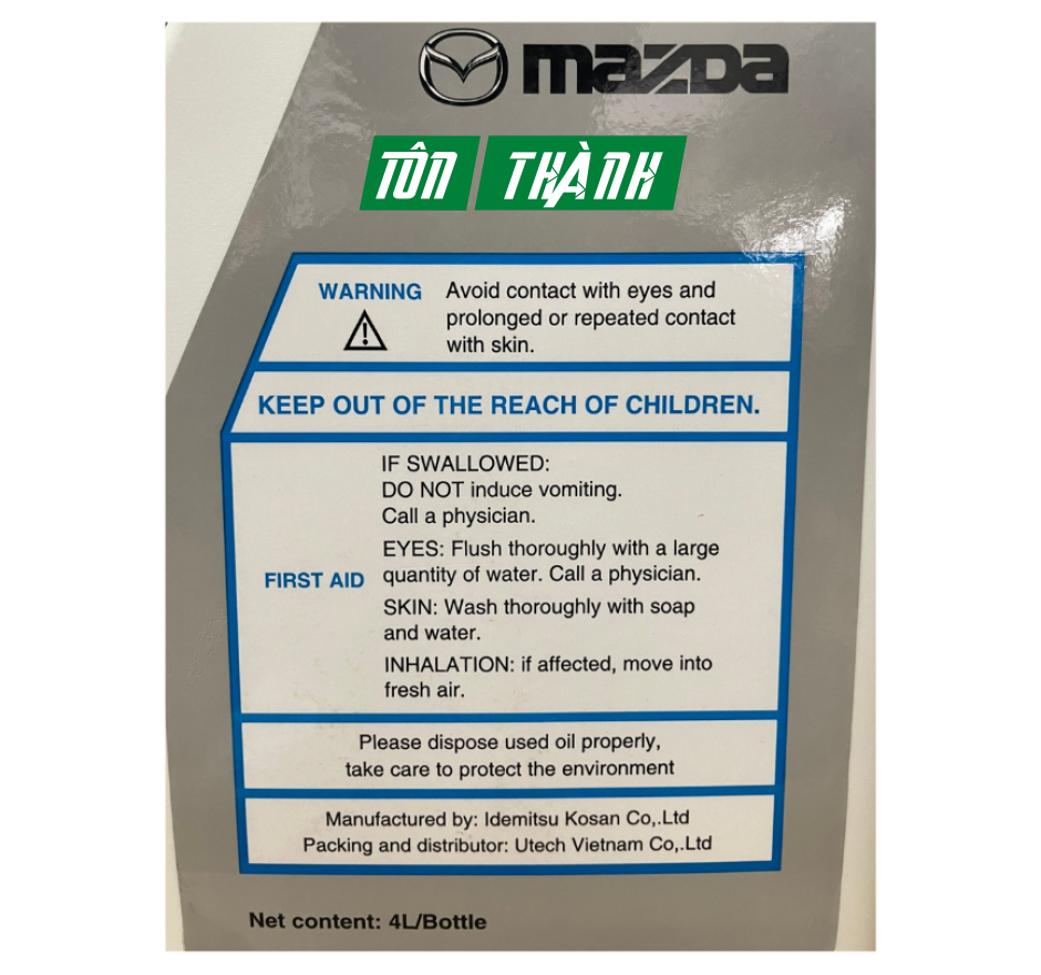 DẦU NHỚT HỘP SỐ TỰ ĐỘNG MAZDA ATF FZ