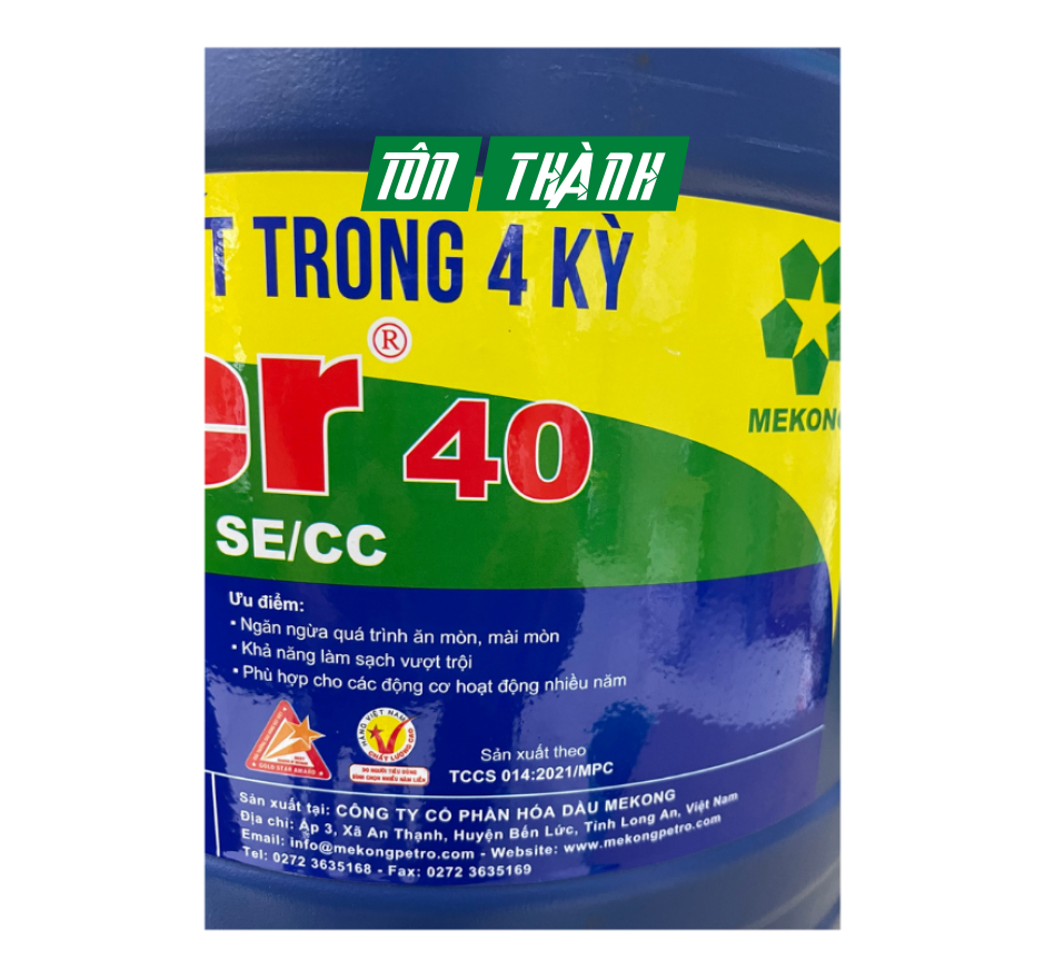 DẦU NHỚT API SAE 40 SPIDER MEKONG (18 LÍT)