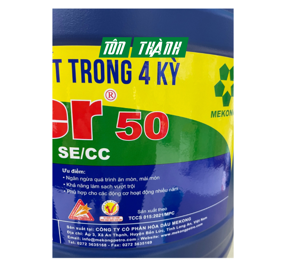 DẦU NHỚT API SAE 50 SPIDER MEKONG (18 LÍT)