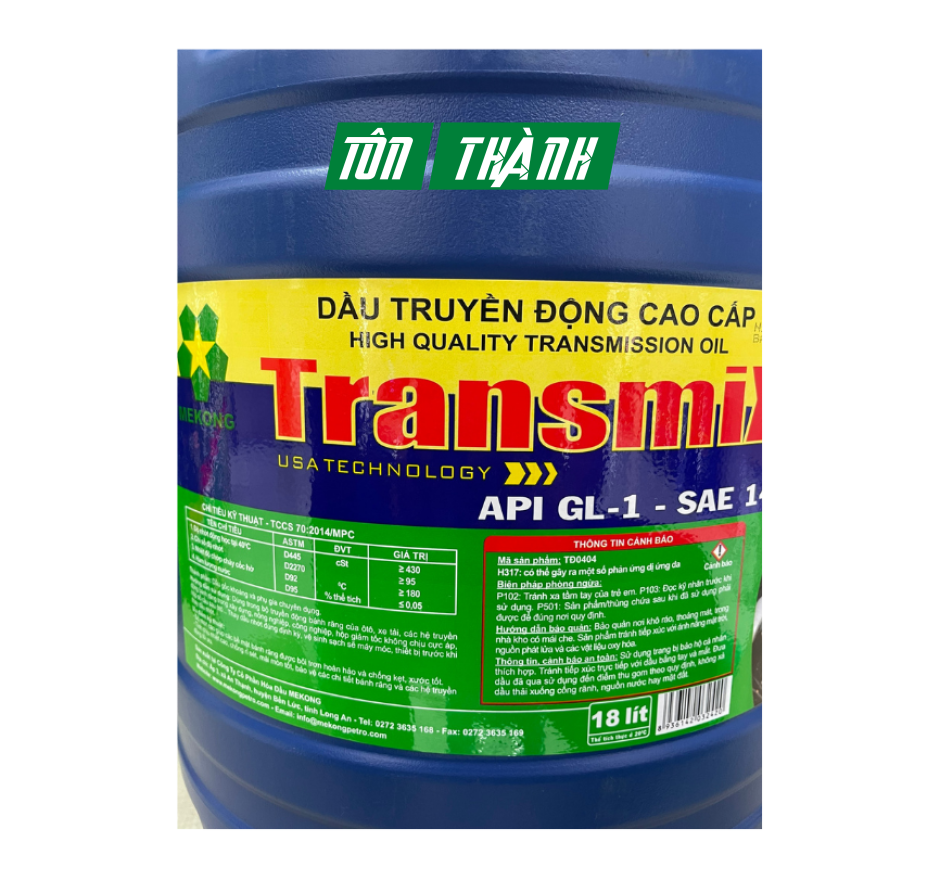 DẦU CẦU TRUYỀN ĐỘNG CAO CẤP MEKONG TRANSMIX 140 (18 Lít)