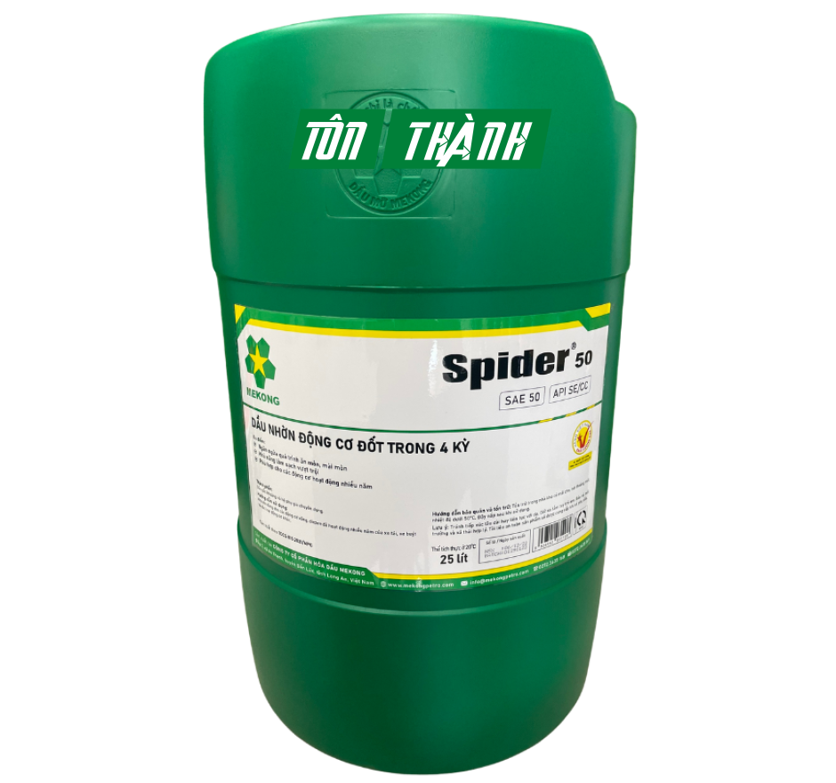 DẦU NHỚT API SAE 50 SPIDER MEKONG (25 LÍT)