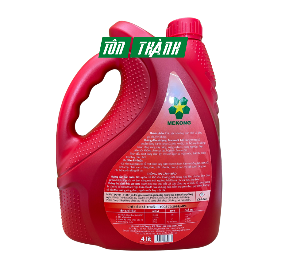 DẦU TRUYỀN ĐỘNG MEKONG TRANSMIX 140 (4 LÍT)
