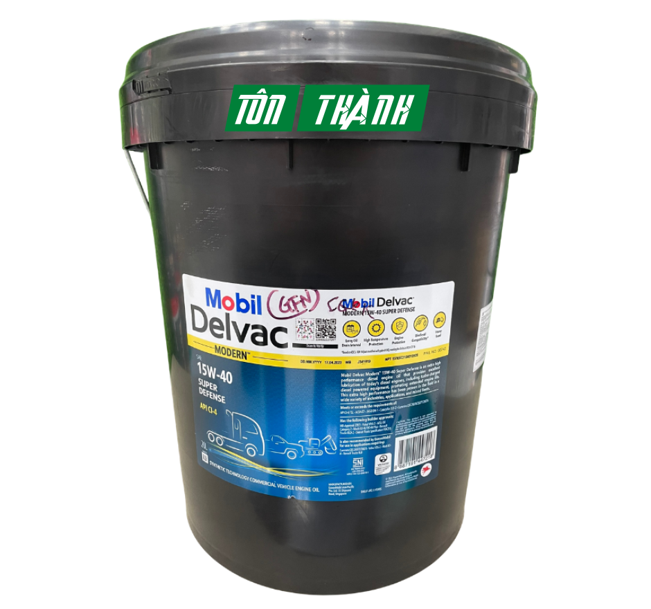 DẦU NHỚT ĐỘNG CƠ XE TẢI MOBIL DELVAC SUPER 1400 15W-40 (20 LÍT)
