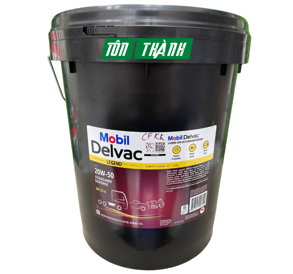 DẦU NHỚT ĐỘNG CƠ XE TẢI MOBIL DELVAC SUPER 20W-50 (20 LÍT)