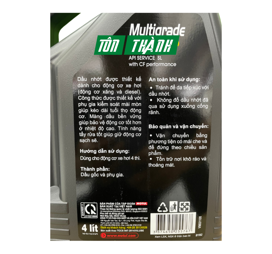 DẦU NHỚT Ô TÔ CAO CẤP MOTUL MULTIGRADE 20W50 (4 LÍT)