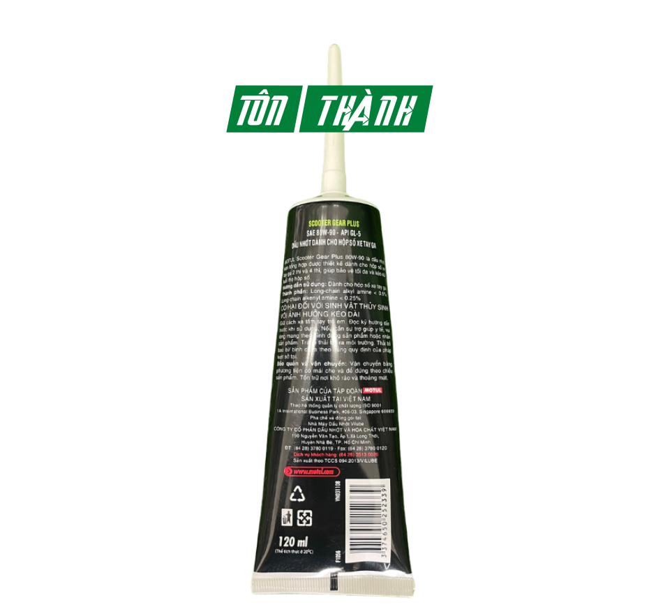 Dầu Nhớt Hộp Số MOTUL SAE 80w90 ( Nhớt Láp cho xe Tay Ga) 120ml