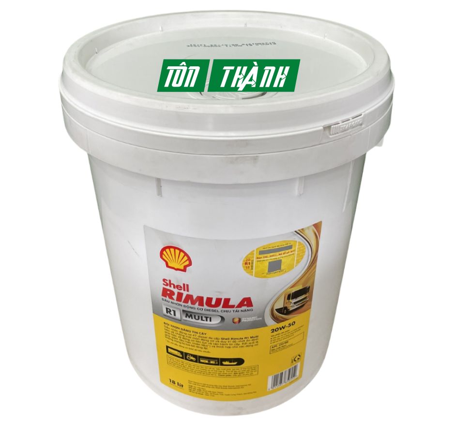 DẦU ĐỘNG CƠ SHELL RIMULA R1 20W-50 (18 LÍT)