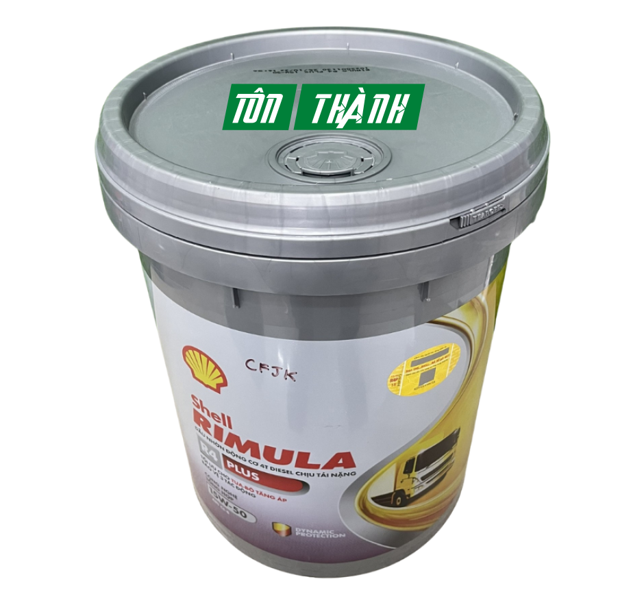 DẦU NHỚT ĐỘNG CƠ SHELL RIMULA R4 PLUS TURBO 15W50 API CI-4 (18 LÍT)