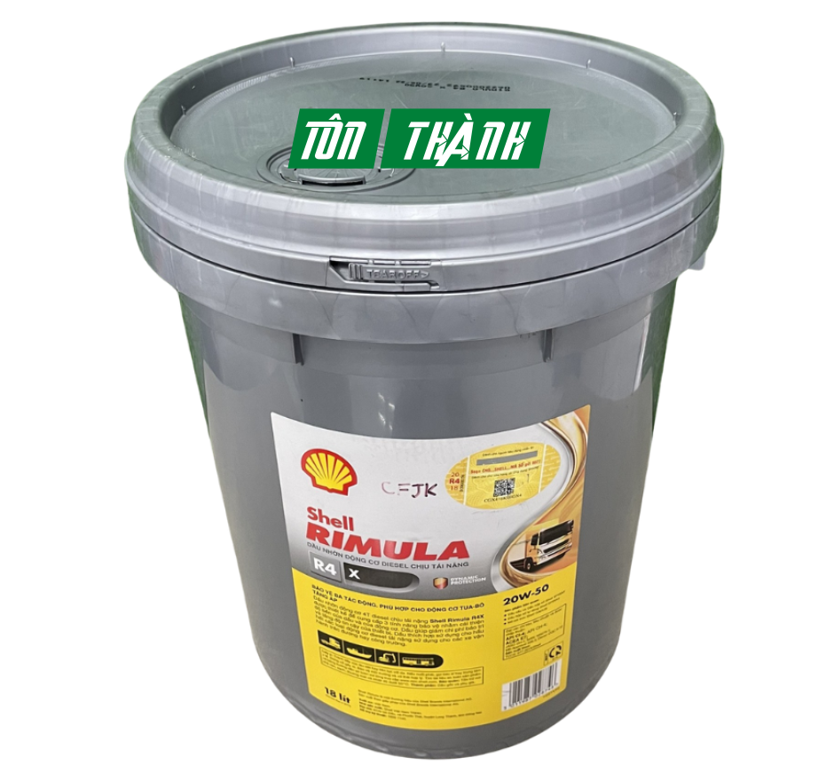 DẦU ĐỘNG CƠ SHELL RIMULA R4 X 20W50 (18 LÍT)