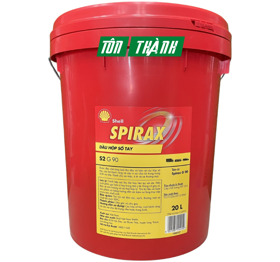 Dầu nhớt hộp số Shell S2 G-90 (20 Lít)