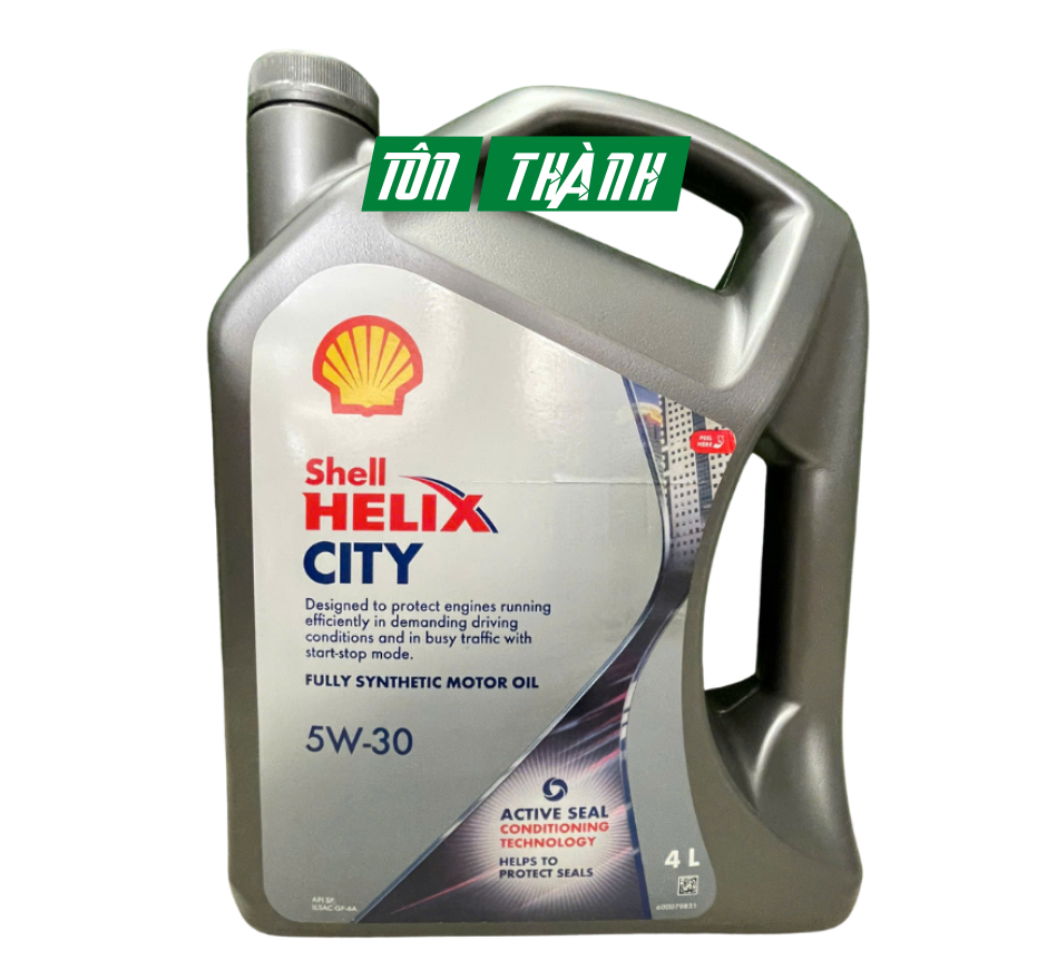 Dầu động cơ tổng hợp Shell Helix City 5W-30 API SP/LSAC GF-6A (4 Lít)