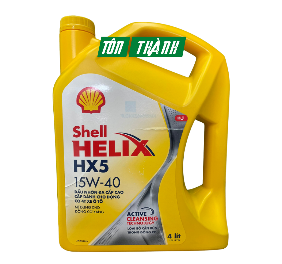 DẦU NHỚT ĐỘNG CƠ SHELL HELIX HX5 15W-40 (4 LÍT)
