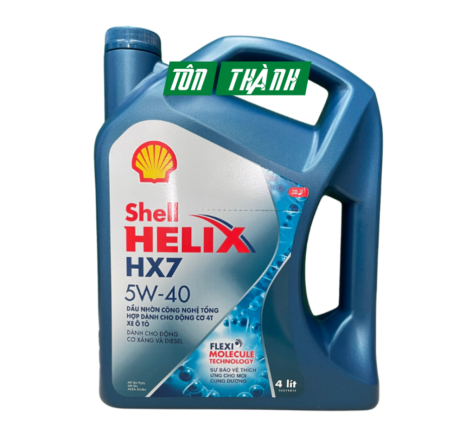 DẦU NHỚT ĐỘNG CƠ SHELL HELIX HX7 5W-40 (4 LÍT)