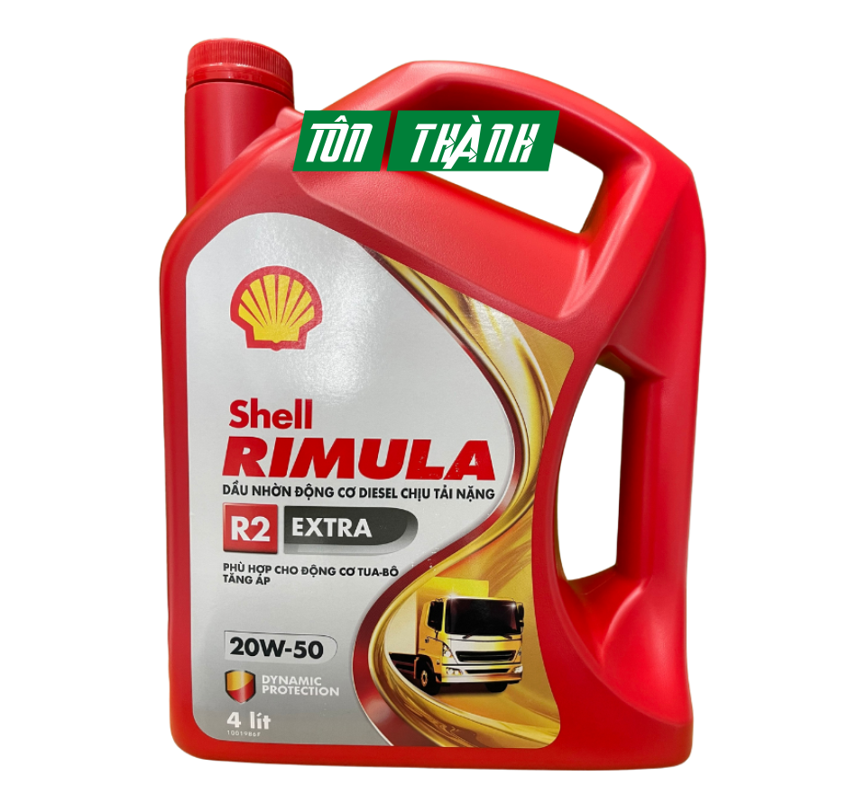 DẦU NHỚT ĐỘNG CƠ SHELL RIMULA R2 EXTRA 20W-50 (4 LÍT) 