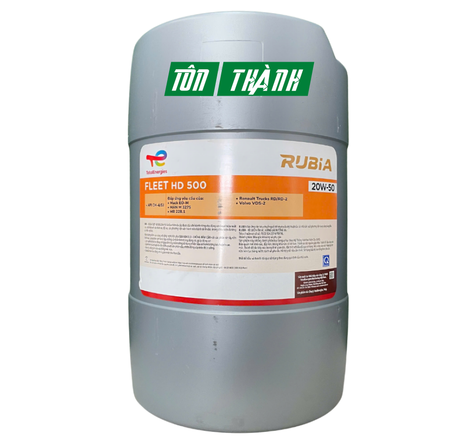 DẦU ĐỘNG CƠ DIESEL TOTAL RUBIA FLEET HD 500 20W-50 (25 LÍT)