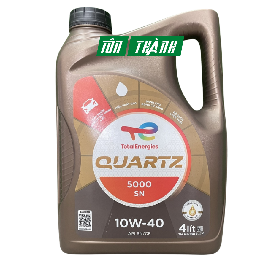 DẦU NHỚT ĐỘNG CƠ TOTAL QUARTZ 5000 10W40 (4 LÍT)
