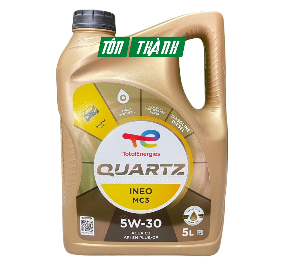 DẦU NHỚT TOTAL QUARTZ INEO MC3 5W30 DÙNG CHO MÁY XĂNG VÀ MÁY DẦU (5 LÍT)