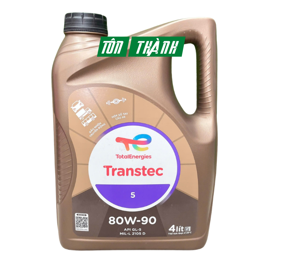 DẦU HỘP SỐ Ô TÔ TOTAL TRANSTEC 5 80W-90 (4 LÍT)