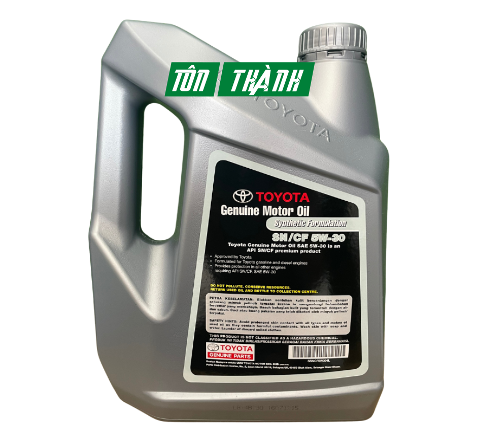 DẦU NHỚT TOYOTA GENUINE MOTOR OIL SN/CF 5W-30 (4 LÍT)