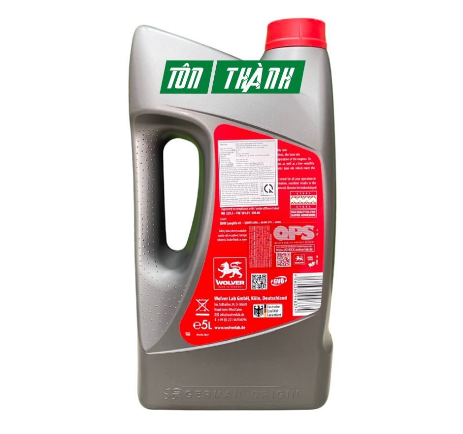 Dầu Nhớt Ô Tô Cao Cấp Wolver Super Dynamic 10w40 (5 Lít)