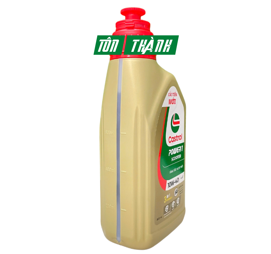 DẦU NHỚT TAY GA CASTROL POWER-1 SCOOTER 10W40 (0.8L & 1L)