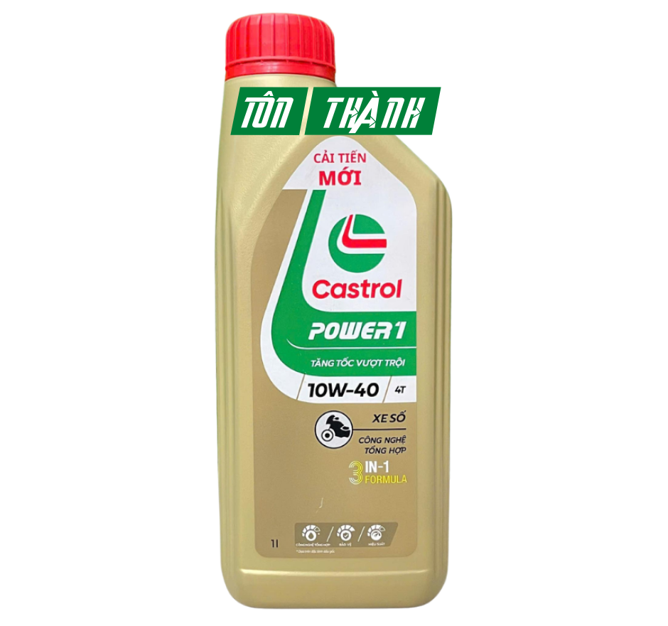 Dầu nhớt xe số Castrol POWER1 10W-40 (1 lít)