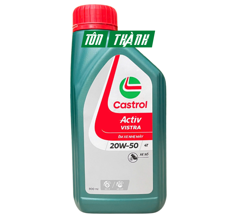 Nhớt Castrol Vistra 20W50 (0.8L & 1.0L) - Xe số - Xe côn