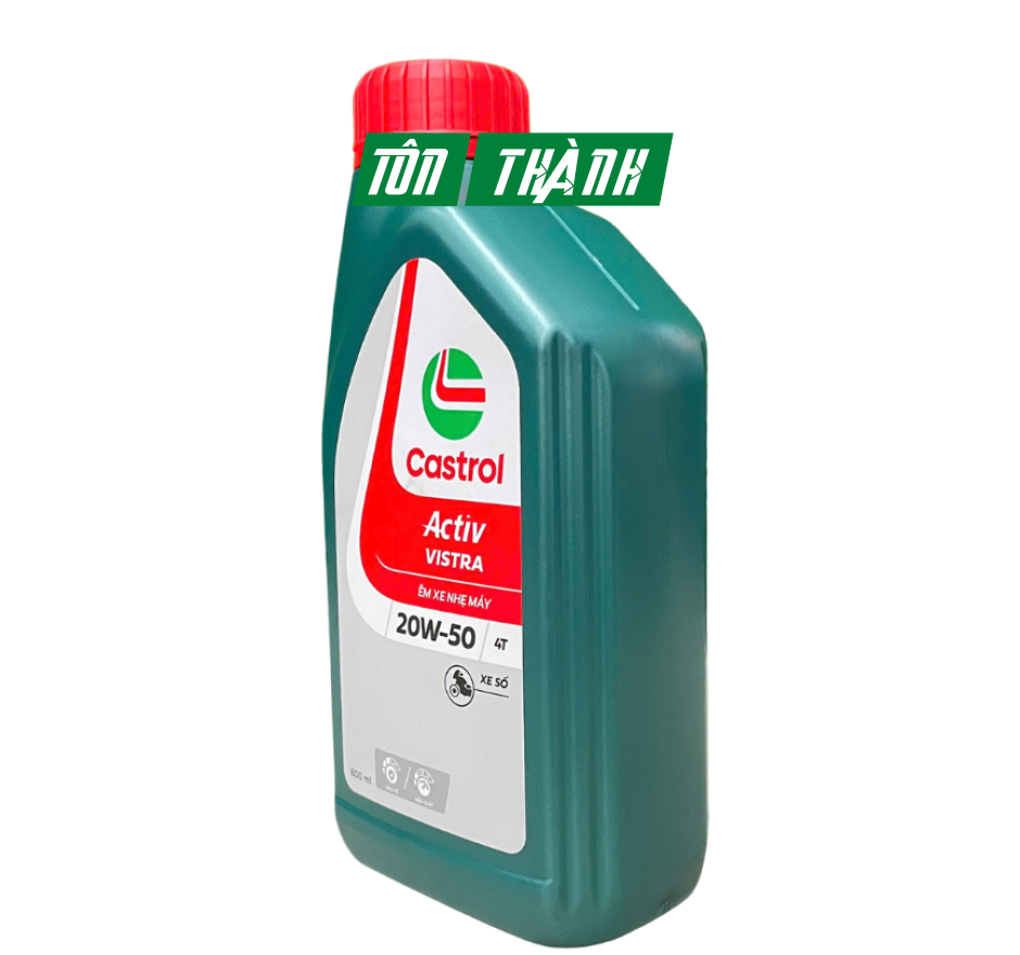 Nhớt Castrol Vistra 20W50 (0.8L & 1.0L) - Xe số - Xe côn