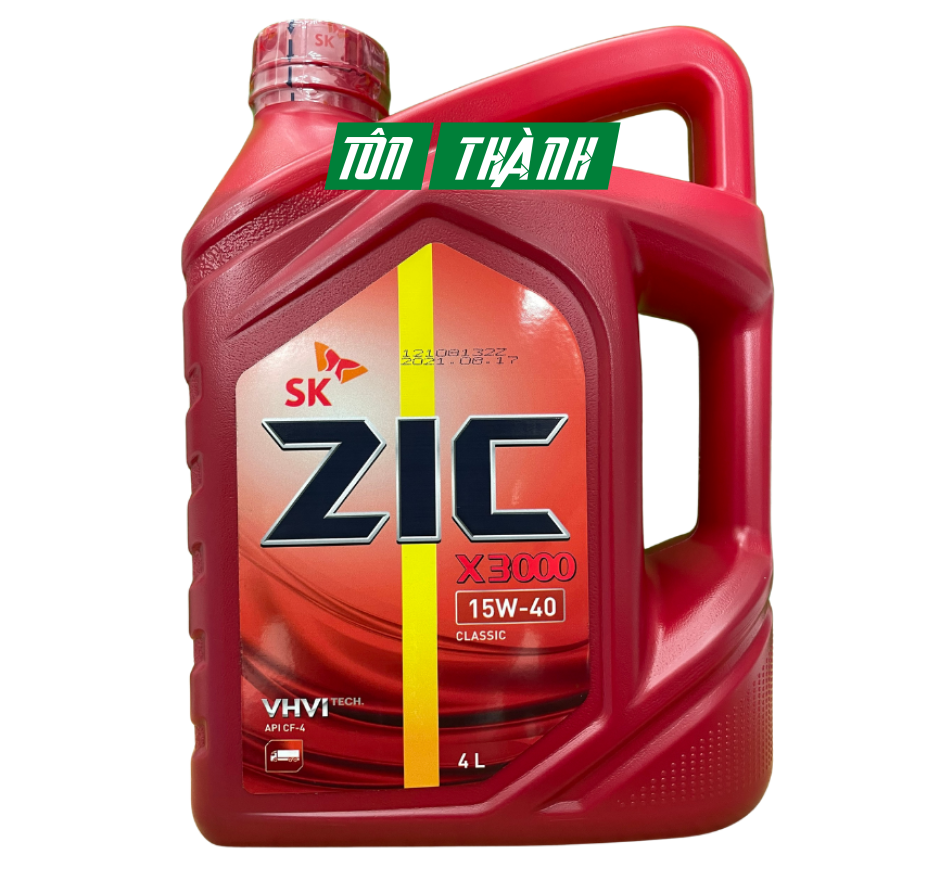  DẦU ĐỘNG CƠ Ô TÔ SK ZIC X3000 15W40 (4 LÍT)