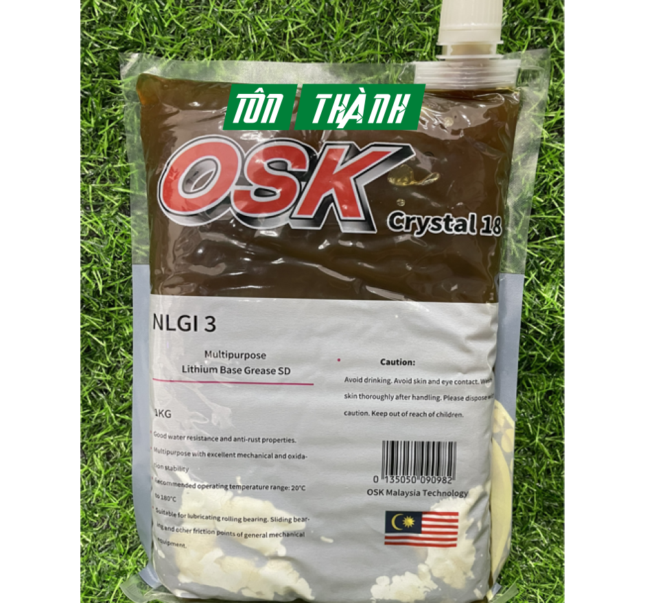 MỠ BÔI TRƠN BẠC ĐẠN CHỊU NHIỆT ĐA NĂNG OSK CRYSTAL 18 1 KG