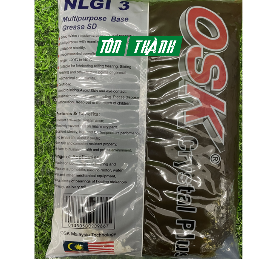 MỠ BÔI TRƠN BẠC ĐẠN CHỊU NHIỆT ĐA NĂNG OSK CRYSTAL PLUS 1 KG