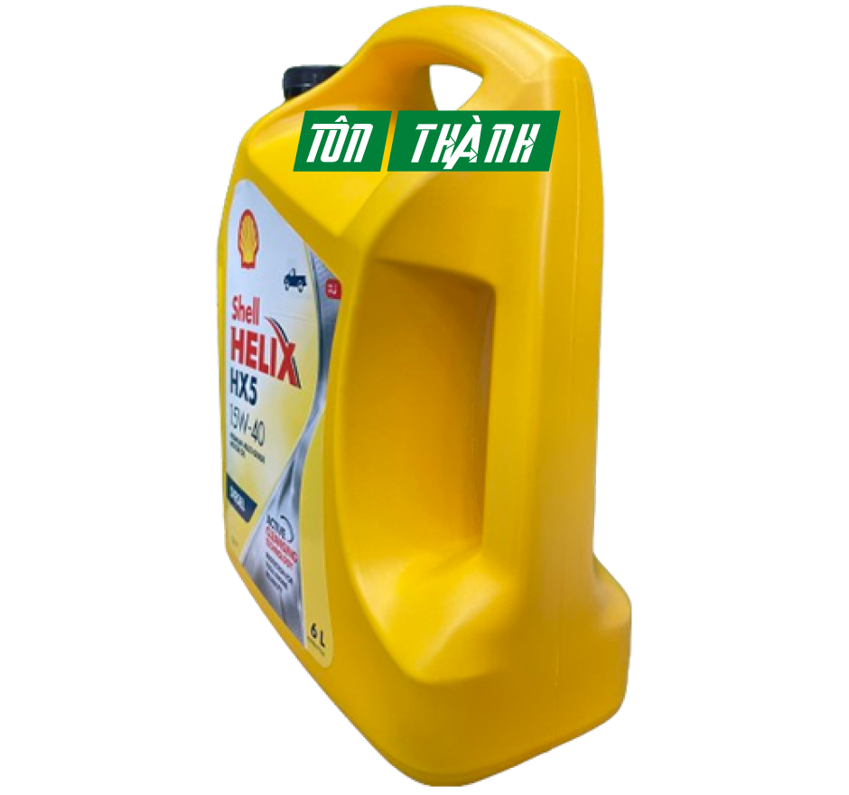 Dầu nhớt Shell Helix HX5 Diesel 15W40 6L (Dùng cho động cơ máy dầu)