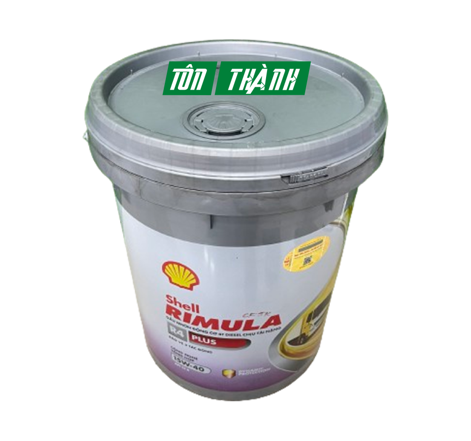 DẦU NHỚT ĐỘNG CƠ SHELL RIMULA R4 PLUS 15W40 CI4 (18 LÍT)