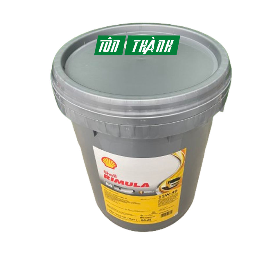 DẦU ĐỘNG CƠ SHELL RIMULA R4 X 15W40 (20 LÍT) - NHẬP KHẨU 100%