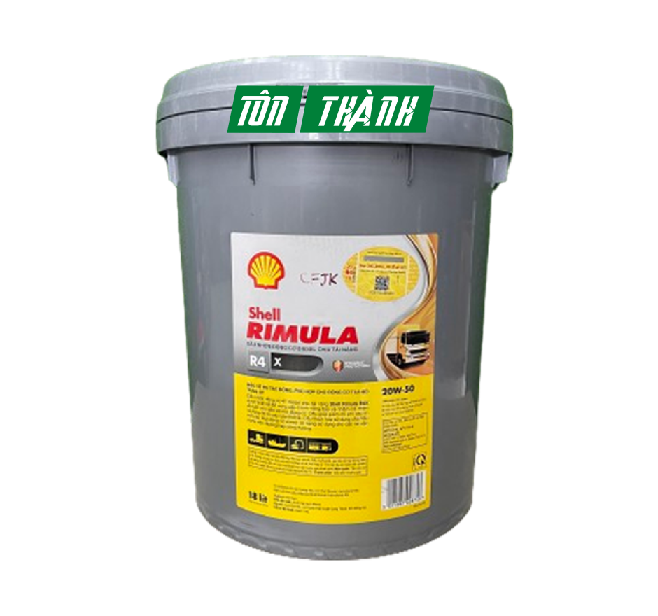 DẦU ĐỘNG CƠ SHELL RIMULA R4 X 20W50 (18 LÍT)