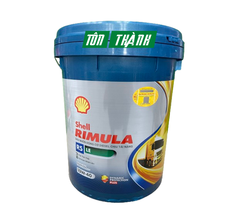 DẦU ĐỘNG CƠ CAO CẤP SHELL RIMULA R5 LE 10W-40 API CK-4 (18 LÍT)