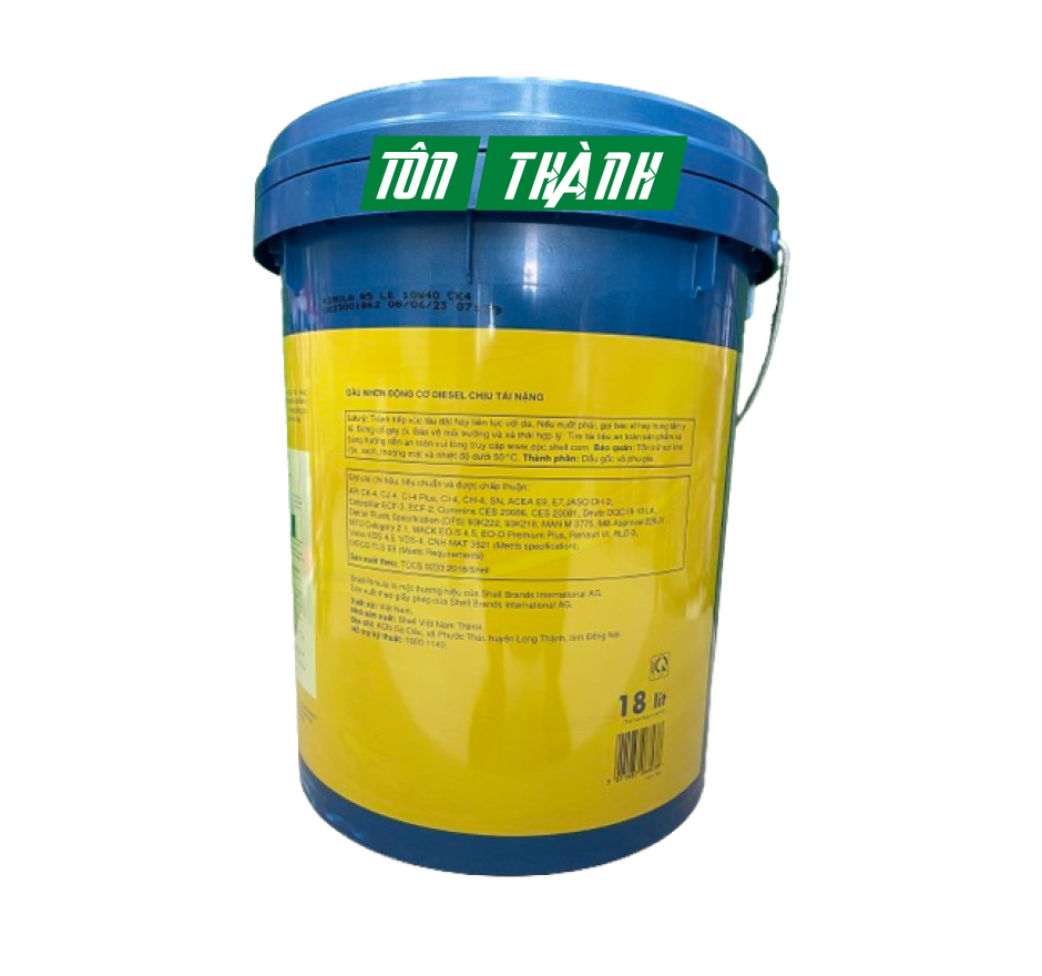 DẦU ĐỘNG CƠ CAO CẤP SHELL RIMULA R5 LE 10W-40 API CK-4 (18 LÍT)