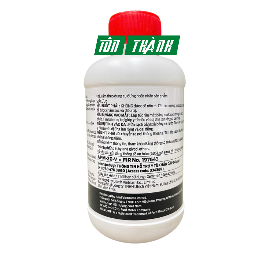 Dầu phanh cao cấp FORD DOT 4 Mã: APM-20-V (500ml)