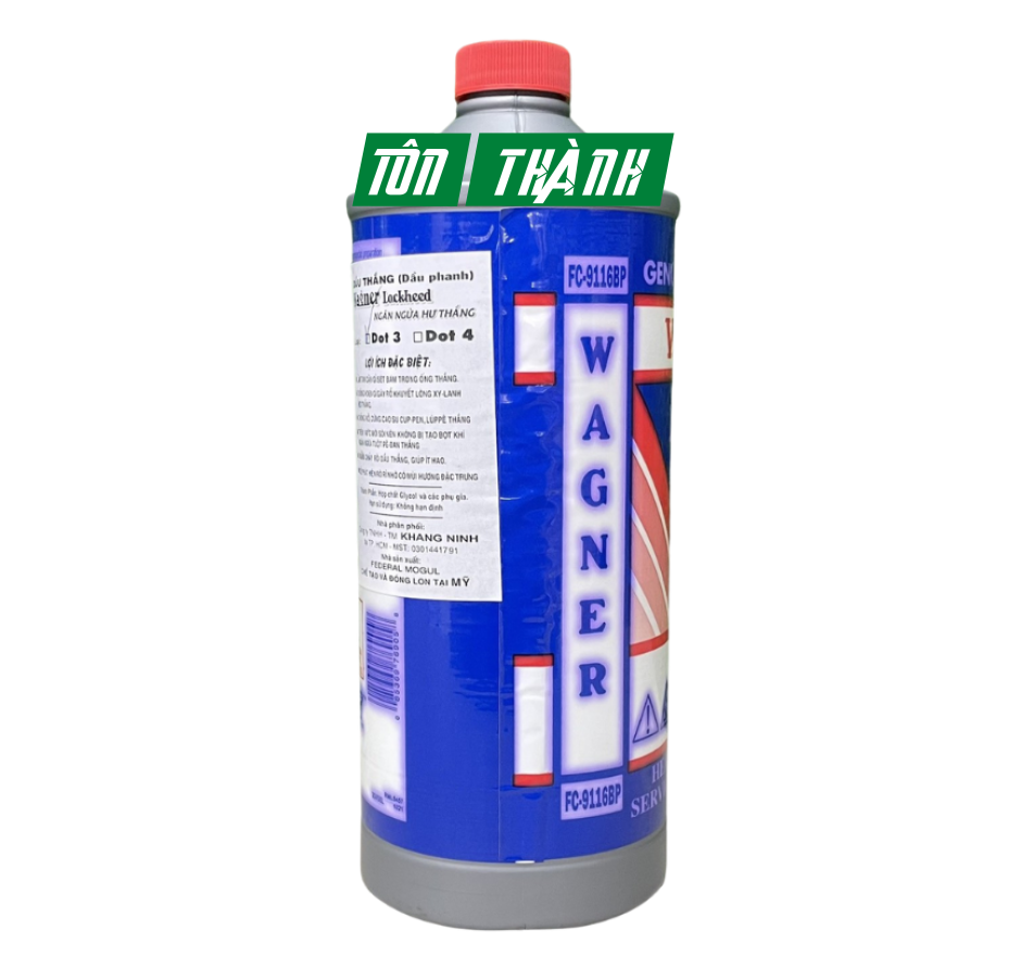 DẦU PHANH DOT3 WAGNER LOCKHEED DOT 3 (WAGNER 21) 355ML/ 946ML