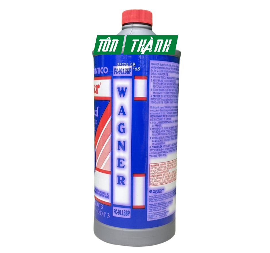 DẦU PHANH DOT3 WAGNER LOCKHEED DOT 3 (WAGNER 21) 355ML/ 946ML