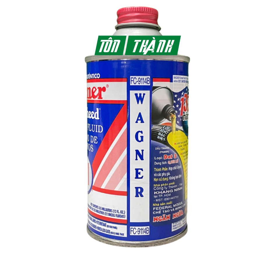 DẦU PHANH DOT3 WAGNER LOCKHEED DOT 3 (WAGNER 21) 355ML/ 946ML