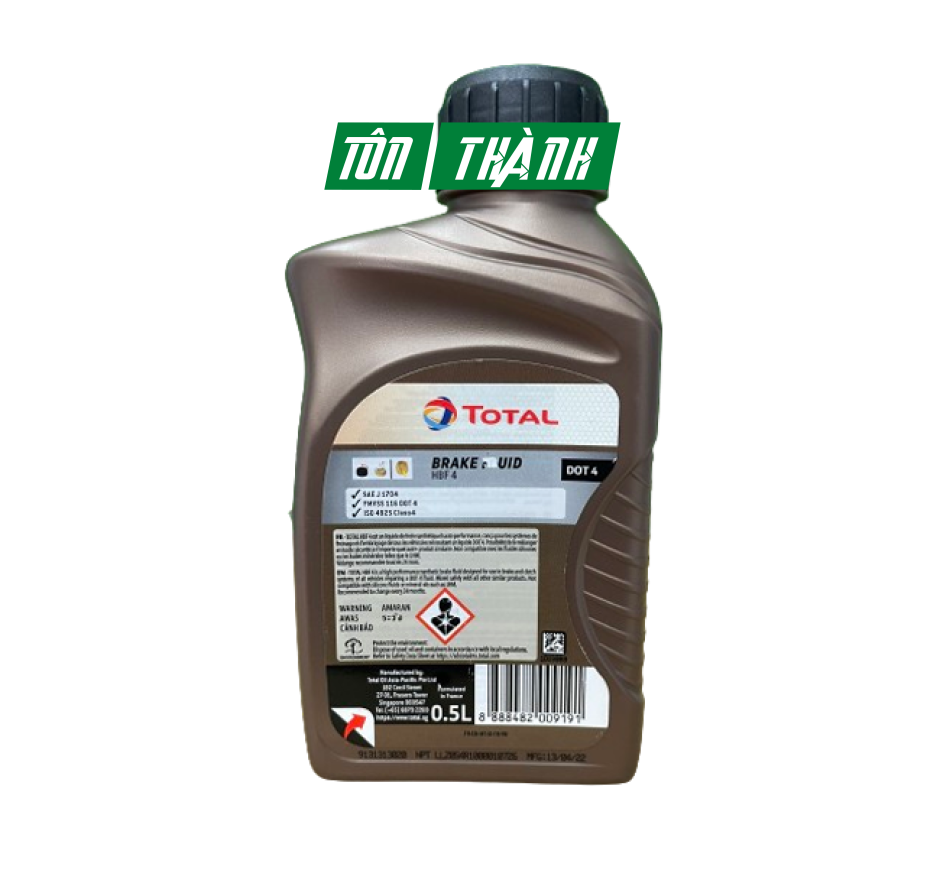 DẦU PHANH CAO CẤP TỔNG HỢP TOTAL HBF4 DOT 4 (500ML)