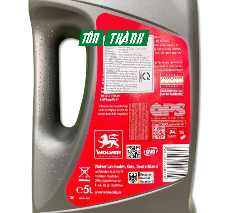 Dầu Nhớt Ô Tô Cao Cấp Wolver Super Dynamic 5w30 (5 Lít)