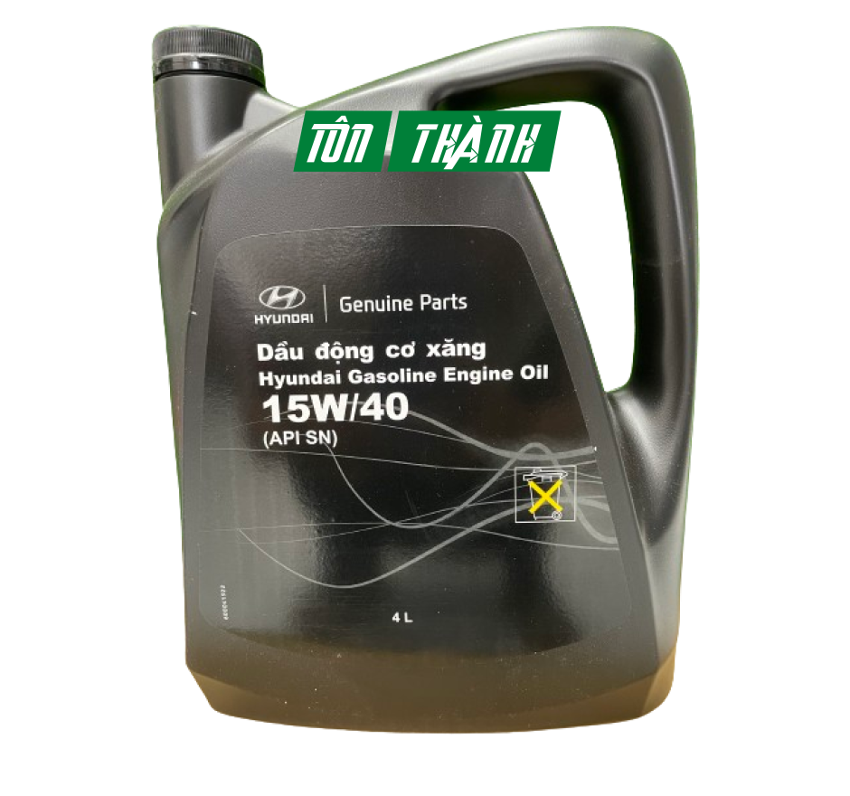 DẦU NHỚT HYUNDAI CHÍNH HÃNG 15W40 CHUYÊN DÙNG CHO ĐỘNG CƠ MÁY XĂNG (4 LÍT)
