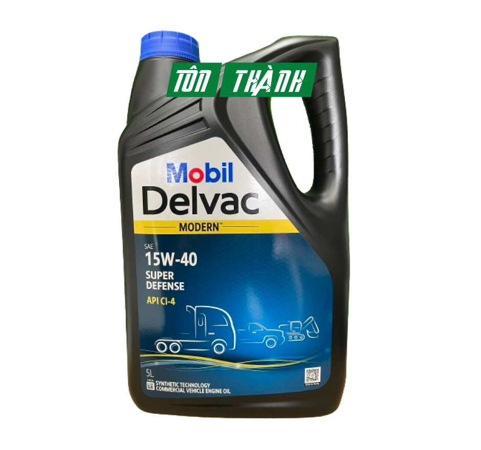 DẦU NHỚT ĐỘNG CƠ DIESEL MOBIL DELVAC 15W-40 (5 LÍT)