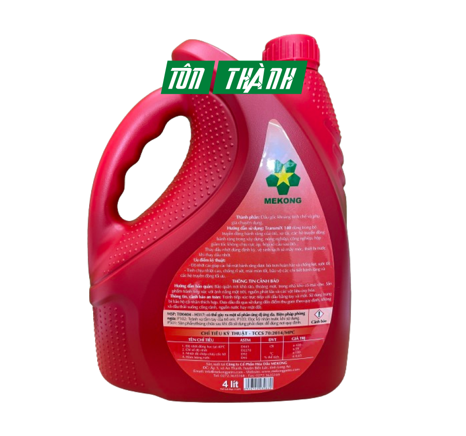 DẦU TRUYỀN ĐỘNG MEKONG TRANSMIX 140 (4 LÍT)