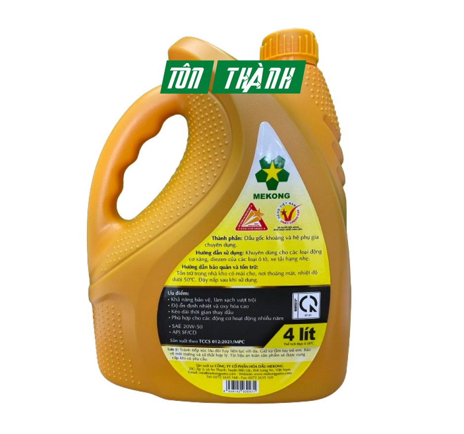  DẦU NHỚT MEKONG DENZOLA XL 20W50 (4 LÍT)