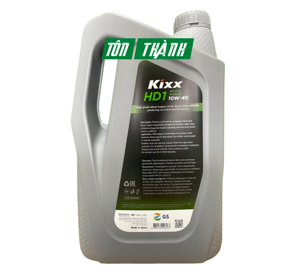 DẦU ĐỘNG CƠ KIXX HD1 API CI-4/SL ACEA 7 10W40 - CHUYÊN DỤNG CHO XE MÁY DẦU (6 LÍT)