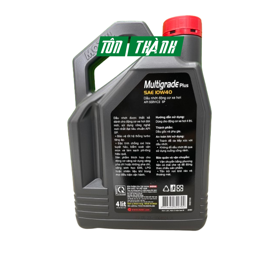 DẦU  NHỚT XE HƠI MOTUL MULTIGRADE PLUS 10W40 (4 LÍT)